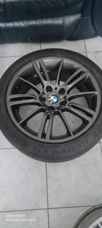 18&#34;BMW ORIGINAL OEM M SPORT MAG RIMS PLUS TYRES
