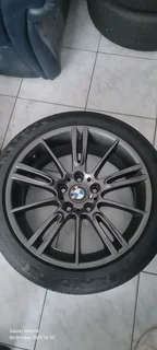 18&#34;BMW ORIGINAL OEM M SPORT MAG RIMS PLUS TYRES