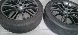 18&#34;BMW ORIGINAL OEM M SPORT MAG RIMS PLUS TYRES