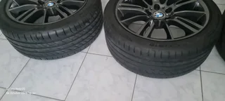 18&#34;BMW ORIGINAL OEM M SPORT MAG RIMS PLUS TYRES
