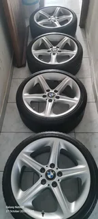 18"bmw Original Style 264 Mag Wheels Plus Bridgestone Runflat Tyres