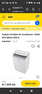 Goldair portable air conditioner