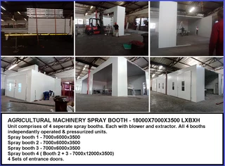 SPRAY BOOTH - 15 0R 18X5X5  TRUCK/BUS/EQUIPMENT LESS 12.5% WITH 12 months to pay - 1 UNIT ONLY