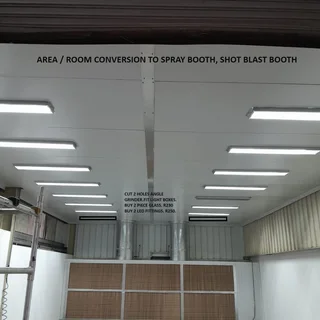 Area / Container conversion to Spray / Shot blast booth.