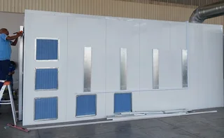 Area / Container conversion to Spray / Shot blast booth.