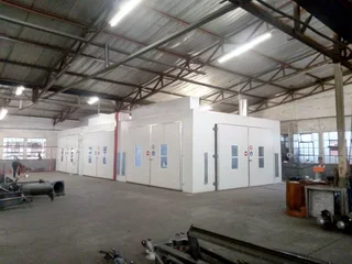 Area / Container conversion to Spray / Shot blast booth.