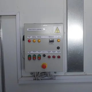 Spray booth control box manufacture. Infrared Heaters. Portable and wall mount