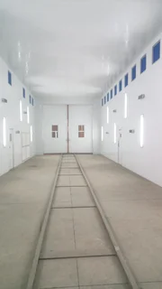 Local Made Spray booths for Large equip, Bus,Truck, aircraft, Agricultural equip. Spray lines.