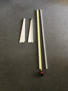 Single Slot Wall Band shelve brackets White