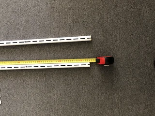 Single Slot Wall Band shelve brackets White