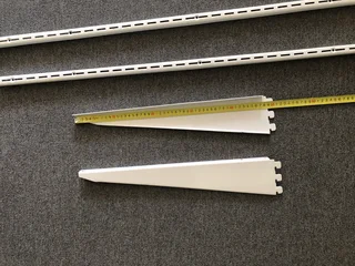 Single Slot Wall Band shelve brackets White