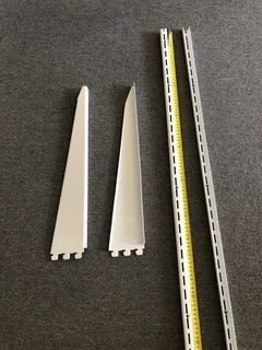 Single Slot Wall Band shelve brackets White