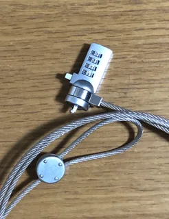 Computer security cable with combination lock