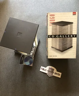 CD Gallery rotating Compact Discs display and storage unit holds 120 cd’s