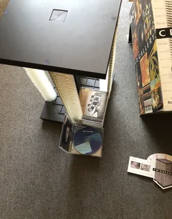 CD Gallery rotating Compact Discs display and storage unit holds 120 cd’s
