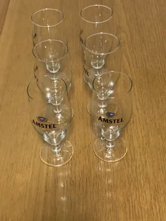 Amstel beer glasses 330ml