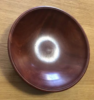 Solid wood bowl new never used