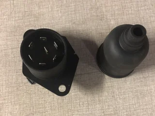 Trailer lights mounted plug European type