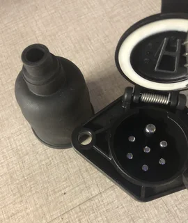 Trailer lights mounted plug European type