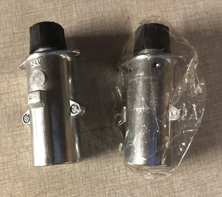 2 x Trailer lights plug European type 12v or 24v