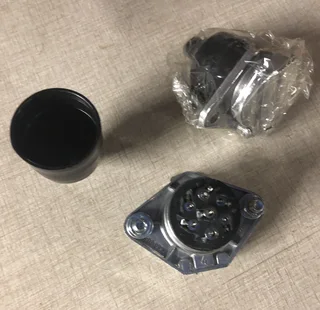 Trailer lights mounted plug European type aluminum