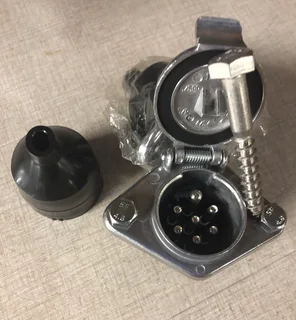 Trailer lights mounted plug European type aluminum