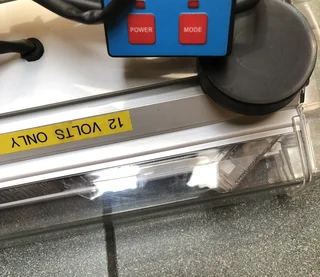 Abnormal orange LED warning light