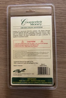 Counterfeit Money detection system Includes Pen and UV Light