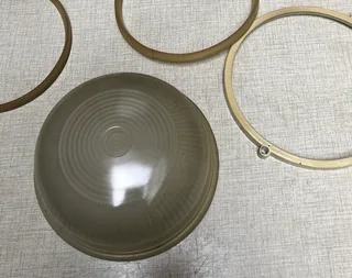 Seals for glass Bulkhead light fitting