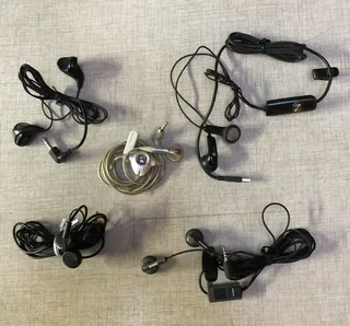 Cellphone earphones various makes