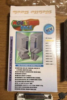 Removable frame for 3.5” 2.5” hard drives Lockable including keys