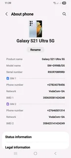 Like new Spotless Samsung Galaxy S21 ultra 5G