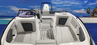 XF 170 ON TRAILER 140 HP SUZUKI 4 STROKE DRIVE BY WIRE