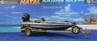 Hybrid 17 Ft Bass Boat On Trailer 225 Hp Mercury Efi