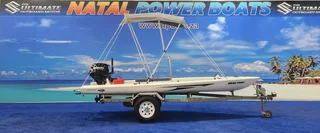 STEALTH POWER FISHA 490 ON TRAILER 20 HP SUZUKI 4 STROKE