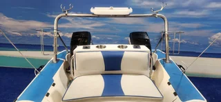 UNIQUE 575 RTB ON TRAILER 2 X 60 HP MERCURY TRIM AND TILTS FINANCE ARRANGED