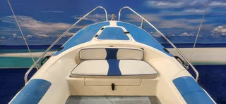 UNIQUE 575 RTB ON TRAILER 2 X 60 HP MERCURY TRIM AND TILTS FINANCE ARRANGED