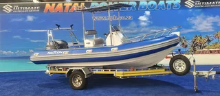 Falcon 575 On Trailer 2 X F70 Yamaha 4 Strokes 2025 Model