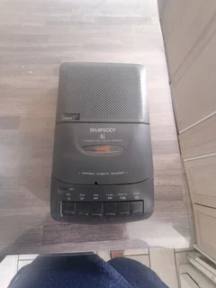Vintage audio cassette recorder.