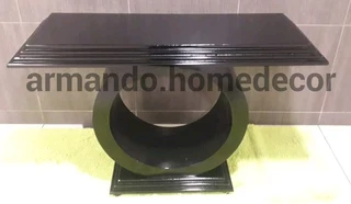 Black entrance console table