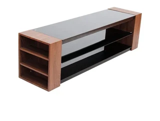 New wood and glass TV stand