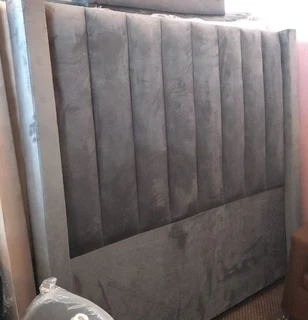 Queen wing headboard with stripes