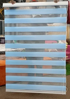 Blue bathroom blind 1000mm