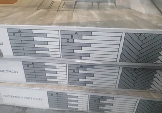 New grey wood look PVC floor tiles