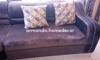 New grey courdroy and velvet couch