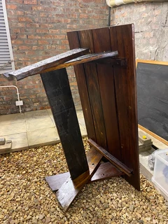 Wooden table - sleeper wood