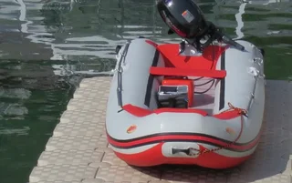 Dock - floating dock with boat slide