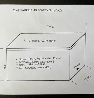 Cooler / Ice box - insulated, large