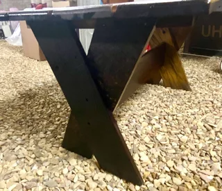 Sleeper wood - rustic solid wood table