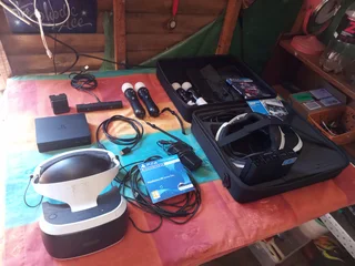 Playstation 4 VR setup complete x2. Awesome family fun, great deal!!!